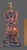 Antique Hand Carved Hardwood Hotei Happy Joyous Buddha Arms Raised Holding a Lotus Flower Table Lamp For Sale - Image 9 of 16