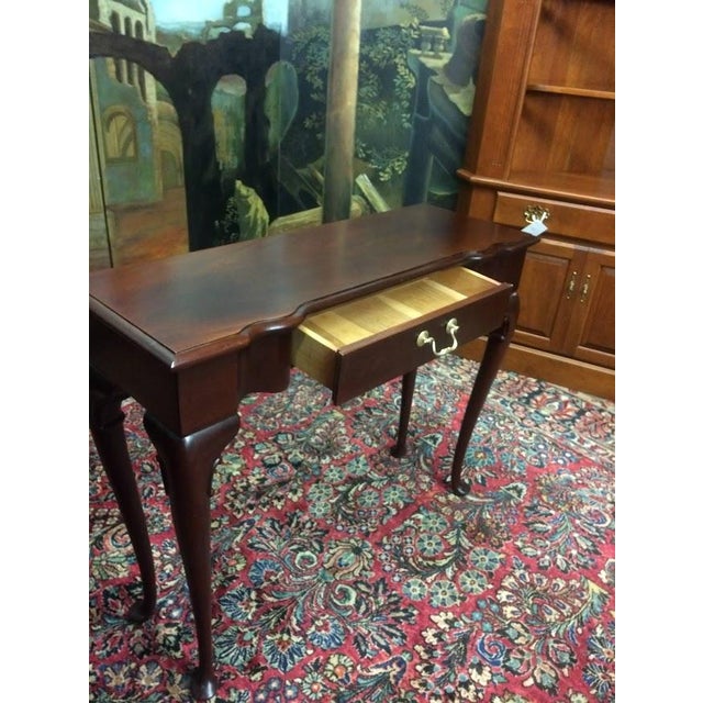 Wood Vintage Console Table, Hickory Chair James River Plantation For Sale - Image 7 of 8