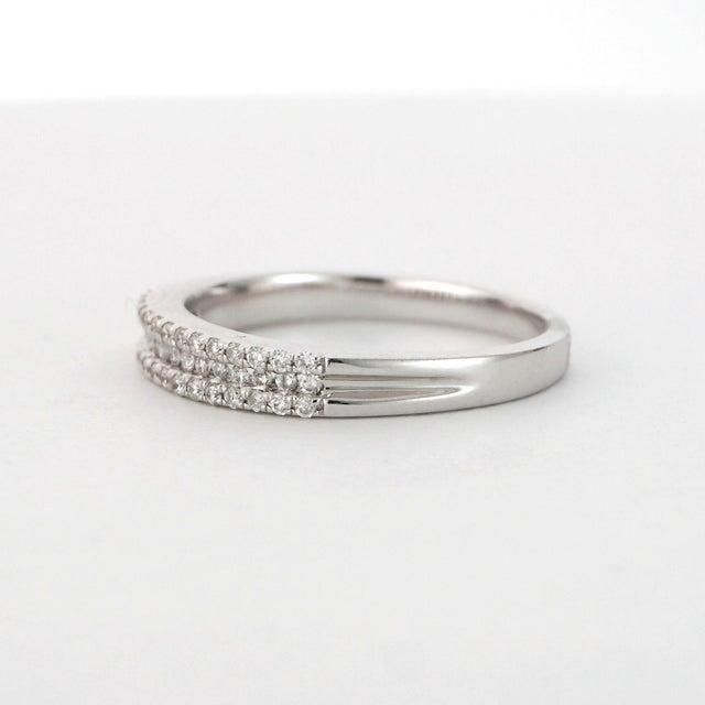 14k Gold Ring With 0.3 Carat Diamonds Size 7 Resizable For Sale - Image 12 of 18