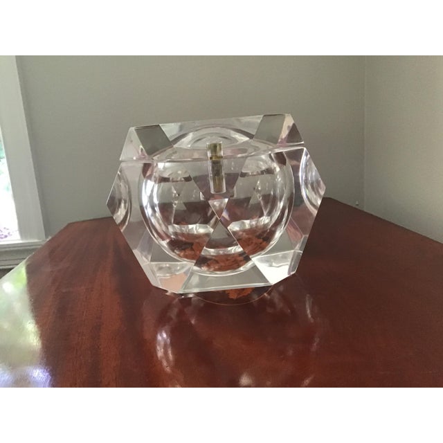 Alessandro Albrizzi Vintage Alessandro Albrizi Lucite Octagonal Ice Bucket For Sale - Image 4 of 10