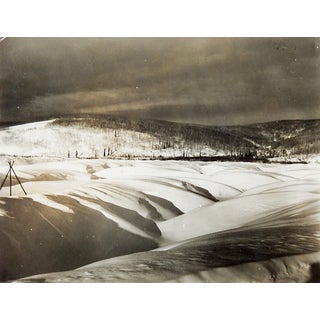 Vintage Snow Scene Photograph For Sale