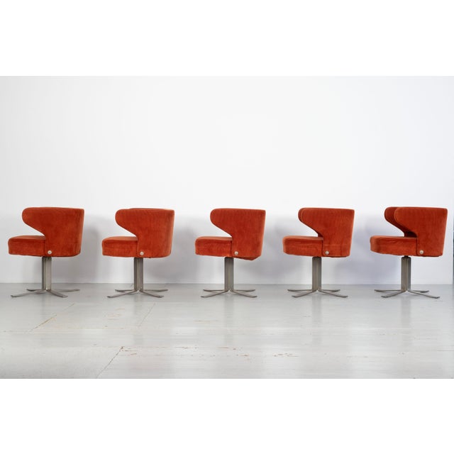 Five Poney Swivel Chairs by Gianni Moscatelli for Formanova, Italy, 1970s, Set of 5 For Sale - Image 14 of 18
