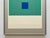 Mid-Century Modern Josef Albers Vintage 1971 Limited Edition Hand Signed " P-Blue " Framed Mid Century Modernist Exhibition Silkscreen Print For Sale - Image 3 of 18