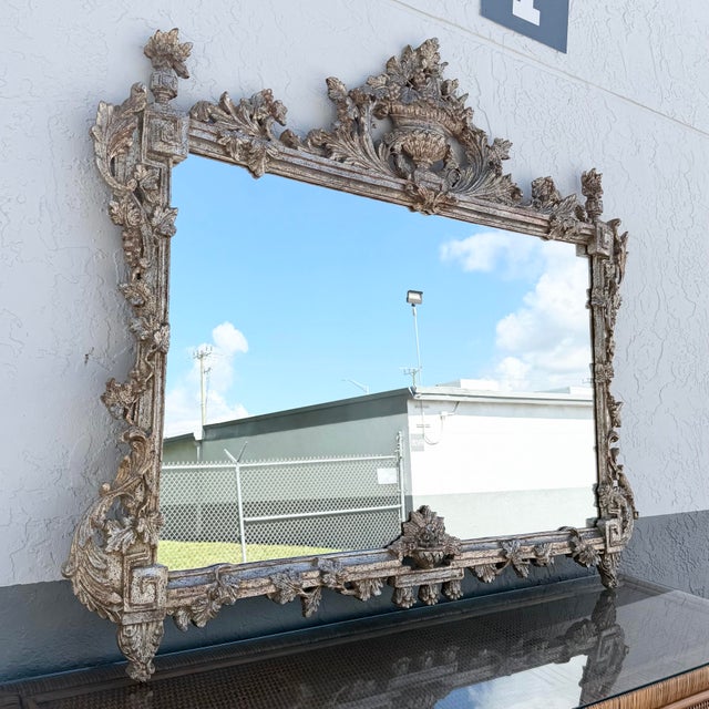 Italian Italian Antique-Style Venetian Mantel Mirror For Sale - Image 3 of 11