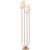 Modern AERIN for Visual Comfort Signature Montreuil Floor Lamp in Gild with Linen Shades For Sale - Image 3 of 5
