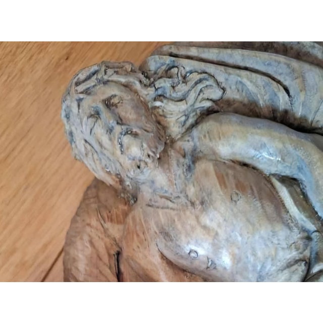 Baroque Pietà Sculpture - Venetian School, 17th Century For Sale - Image 4 of 8
