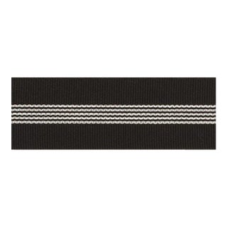 Sample - Schumacher Nilsson Tape Indoor & Outdoor in Black For Sale