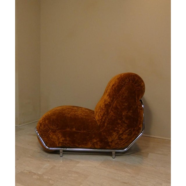 Modular 3-Seater Sofa in Steel and Velvet by Adriano Piazzesi, Italy, 1970s, Set of 3 For Sale - Image 3 of 15