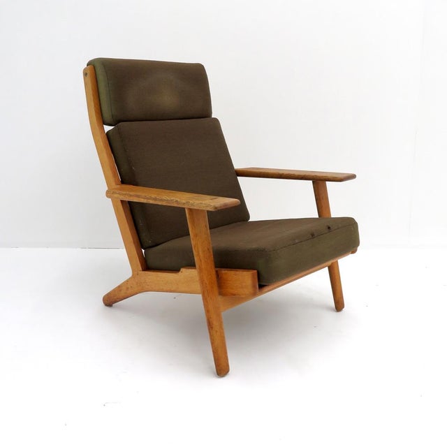Mid-Century Modern Hans J. Wegner Ge 290a High Back Lounge Chair, 1950 For Sale - Image 3 of 10