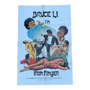 Bruce Li in Iron Finger Original Movie Poster 1979 Bruce Lee