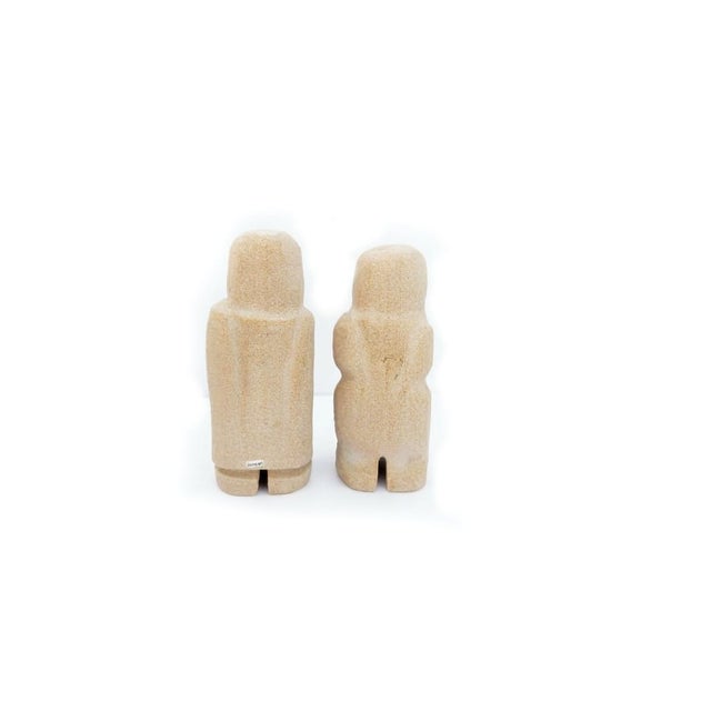 Stone Vintage Hand-Carved Inuit-Style Soapstone Nativity Scene Set For Sale - Image 7 of 16