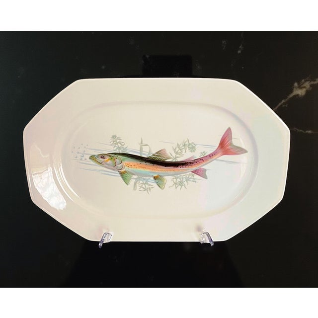 Porcelain Fish Service with Soup Tureen and Bowl by Winterling Marktleuthen, Bavaria, Germany, 1970s, Set of 15 For Sale - Image 12 of 18