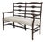 Jonathan Charles Country Ladder Back Settee For Sale