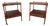 Hekman Regency Style Olive Wood Mahogany End Tables - A Pair For Sale