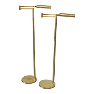 1960s Koch + Lowy Omi Pharmacy Library Floor Lamps - a Pair For Sale