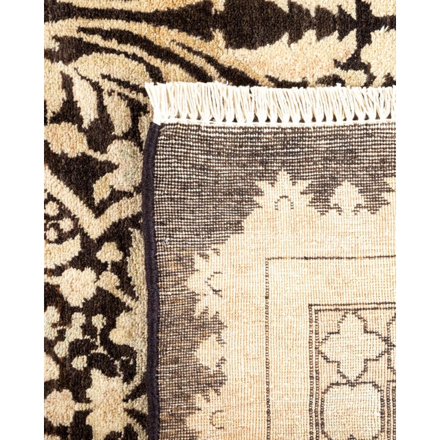 2000 - 2009 Mogul, One-of-a-Kind Hand-Knotted Area Rug - Black, 6' 3" x 9' 2" For Sale - Image 5 of 8