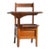 Antique Oak School Desk, Chair W/ Attached Desktop & Storage Compartment Underneath For Sale