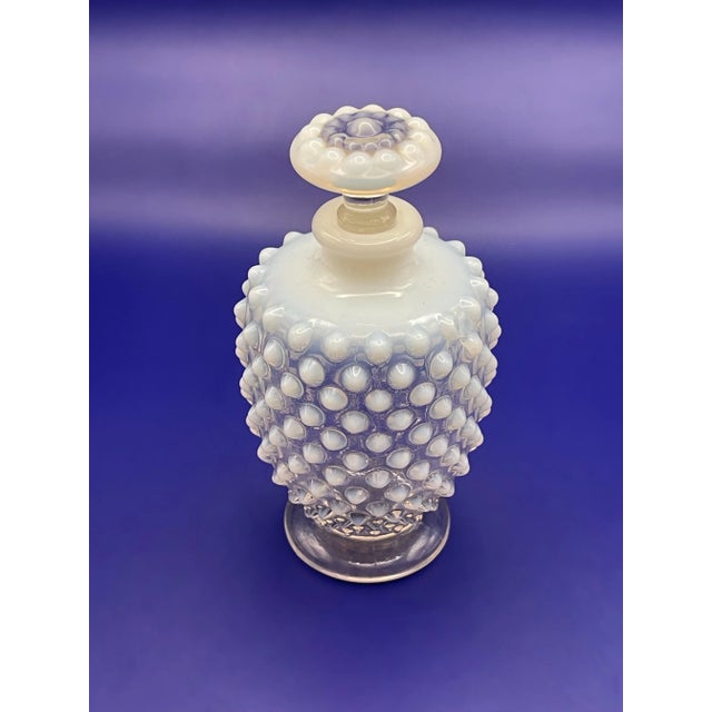 Fenton Art Glass Company Mid 20th Century Fenton Glass “Moonstone” Perfume Bottle For Sale - Image 4 of 7