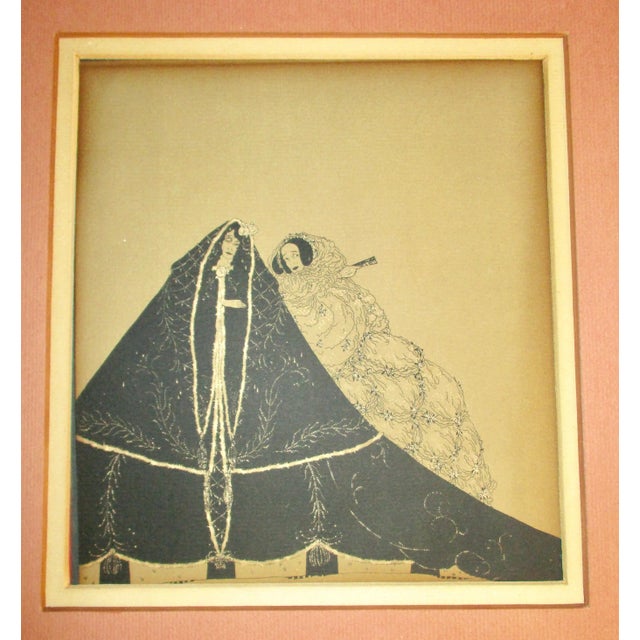 1900 - 1909 Pair of Line Block Print Illustrations Book Plates - a Pair For Sale - Image 5 of 10