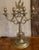 Religious Antique Brass Candelabra Sabbath Judaica Europe 4 Light With Eagle Holding Swords - a Pair For Sale - Image 3 of 9