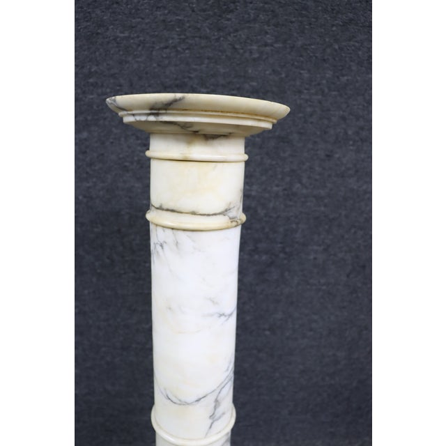 Mid 20th Century Italian Marble Pedestal For Sale - Image 5 of 7