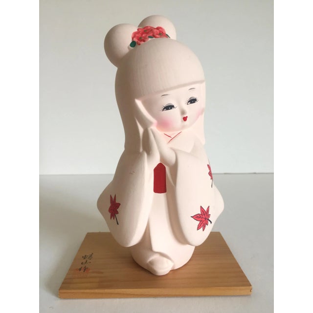This vintage Mid Century Japanese porcelain bisque Gumps Exclusive Hakata doll female figurine is a very special and...