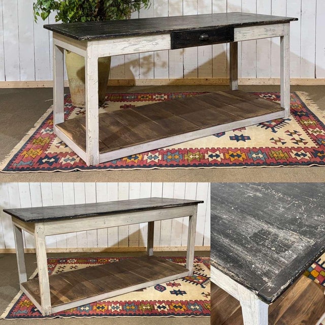 Drapers Table in Fir and Chestnut, 1930s For Sale - Image 3 of 18