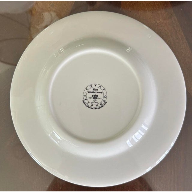 Salad Dessert Plate. Beautiful black and white plate. Perfect for wall display or an easel display..