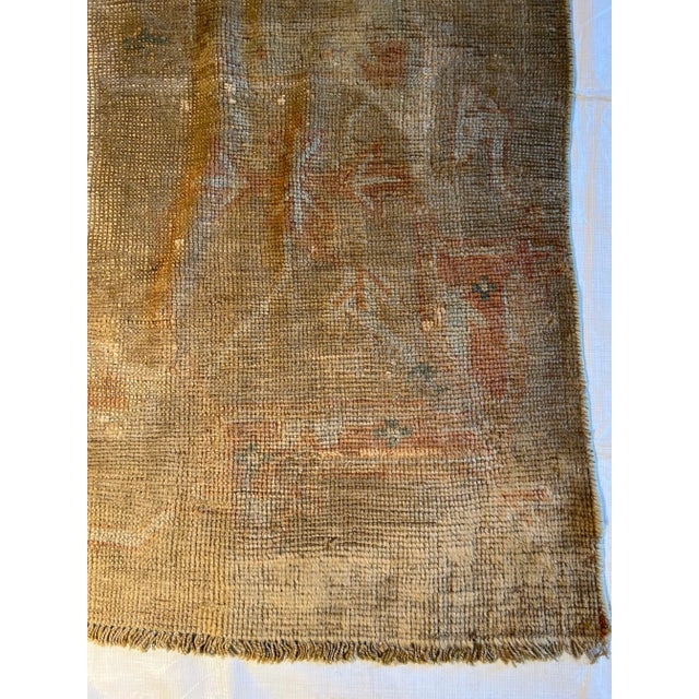 Tribal 20th Century Vintage Tribal Oushak Rug 15'0'' X 10'5'' For Sale - Image 3 of 5