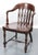 Antique Marble & Shattuck Chair Co. Walnut Bankers Arm Chair For Sale - Image 4 of 15