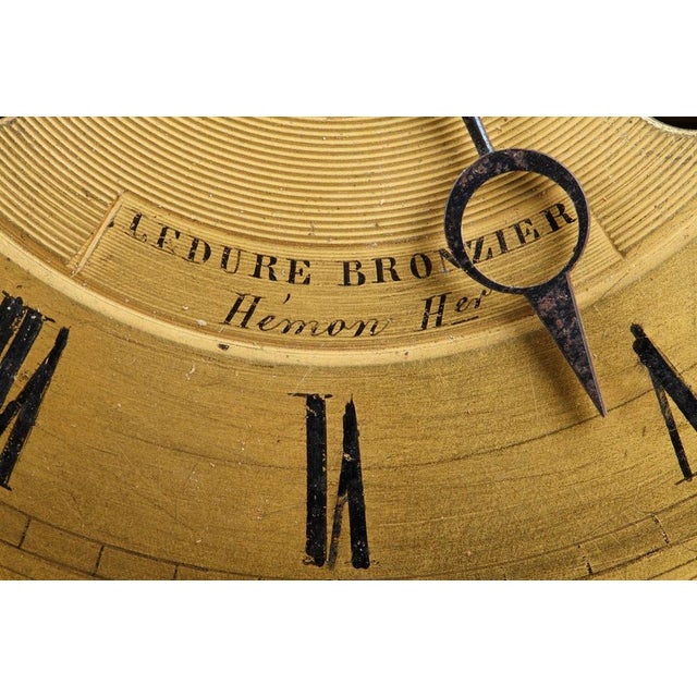 Early 19th Century Marble Cupid Reading Clock by Ledure and Hémon For Sale - Image 6 of 18