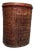Antique Japanese Bamboo Basket with Red Lacquered Rim, 1930s For Sale