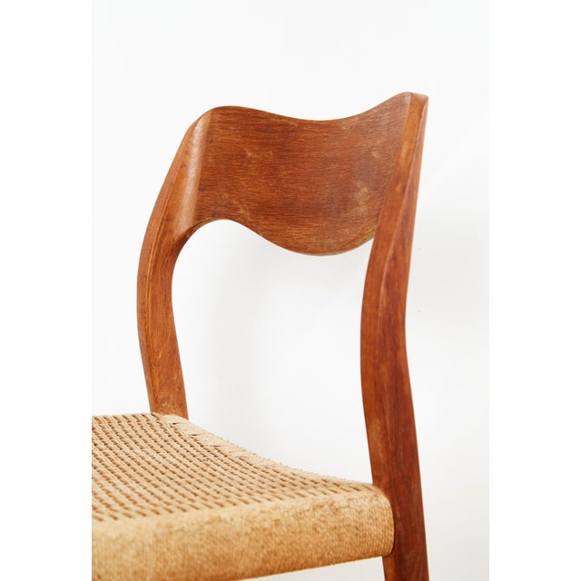 Vintage Danish No. 71 Dining Chairs by Niels O. Moller for J. L Moller, 1960s, Set of 3 For Sale - Image 12 of 18
