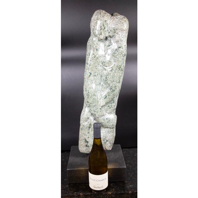 1990s Jack Eagle (1919 - 1993) - American – Lovers - Serpentine Sculpture 1992 - 29" H For Sale - Image 5 of 5