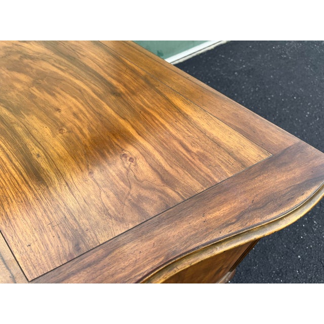 1980s Baker Furniture Louis XV Walnut Chest of Drawers or Commode For Sale - Image 10 of 12