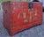 Chinese Antique 19th Century Chinese Red Lacquer Trunk For Sale - Image 3 of 12