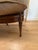 Wood Elegant Vintage Mahogany Lattice-Back Settee With Silk Upholstery For Sale - Image 7 of 8