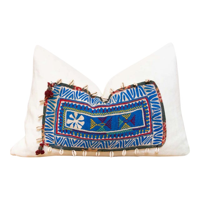 Mabali Himalayas Tribal Antique Linen Pillow For Sale