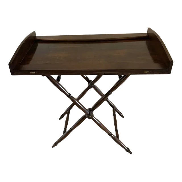 Antique Victorian Rosewood Butlers Tray on Stand For Sale