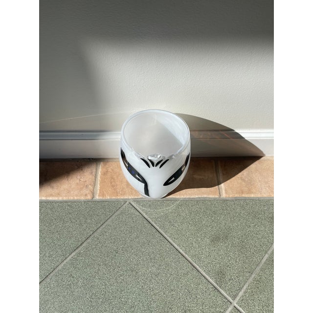 White 1990s Kosta Boda Open Minds Vase, Signed Ulrica Hydman-Vallian For Sale - Image 8 of 13