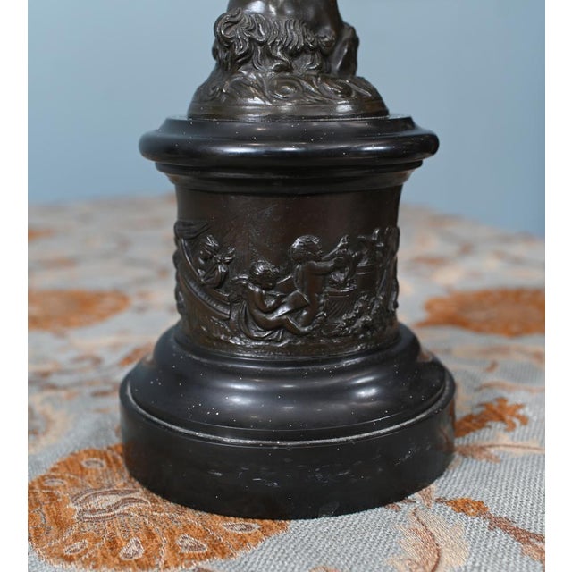 Italian Classical Victorian Bronze Statue of Nike and Mercury by Giambologna, 1880s, Set of 2 For Sale - Image 15 of 18