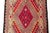Vintage Mauve & Coral Kilim Runner For Sale - Image 9 of 10