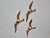 Metal Brass Wall Decor Sculptures of Seagulls, Austria, 1963, Set of 3 For Sale - Image 7 of 16