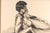 Modern Evelyne Luez, Baoulé Woman, 1960, Ink Wash, Framed For Sale - Image 3 of 7
