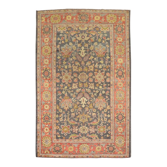 19th Century Antique Mahal Sultanabad Rug no. j5252 For Sale