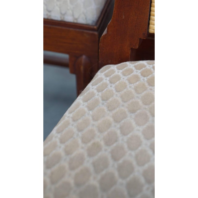 Art Deco Dining Chairs with Wicker Seat and Backrest, Set of 4 For Sale - Image 4 of 18