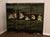Japanese Style Hand Painted Lacquered Six-Panel Room Divider For Sale - Image 17 of 18