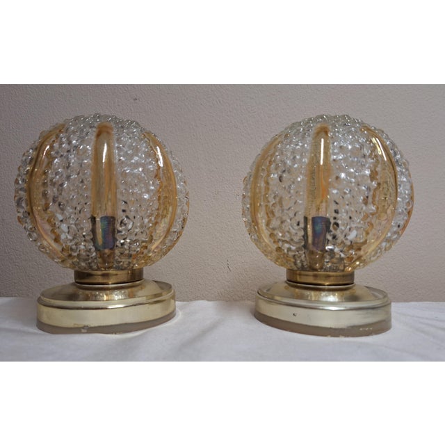 Vintage German Bedside Lamps from Marbach, 1970s, Set of 2, in Good conditions. Designed 1970 to 1979 This piece has an...