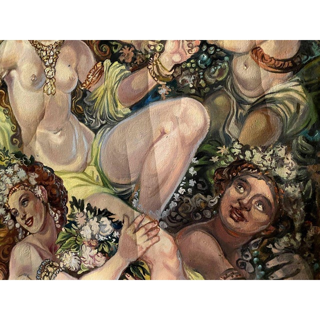 Oil Painting Union of Earth and Water Alexander Arkadievich Litvinov For Sale - Image 4 of 11