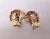 Gold Vintage 1960 Signed Crown Trifari Goldtone Clear Rhinestone Feather Ad Piece Clip Earrings-2 Pieces For Sale - Image 8 of 8